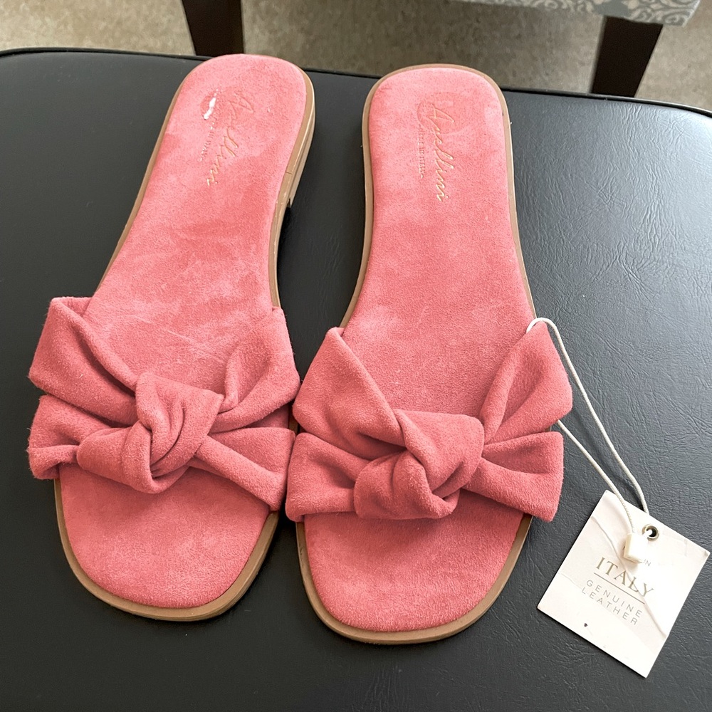 Avellini Coral Leather sandals size 8 NWOB
